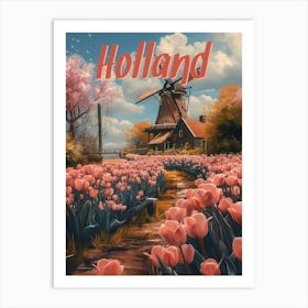 Nostalgic Charm: Vintage Holland Poster Art Print