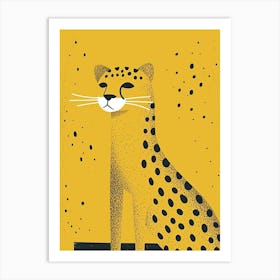 Yellow Puma 2 Art Print