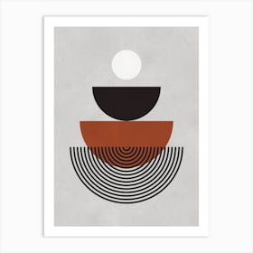 Simple geometry and colors 8 Art Print