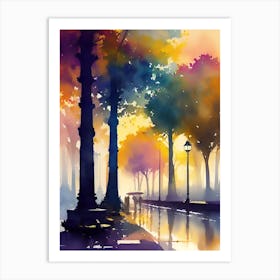 Walk In The Park Art Print