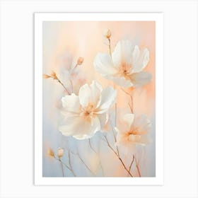 White Flowers 9 Art Print