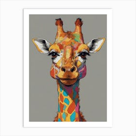 Giraffe Canvas Print 3 Art Print