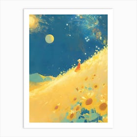 Sunflowers In The Sky Art Print