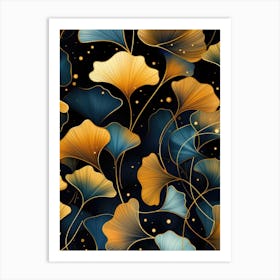 Ginko Leaves 1 Art Print