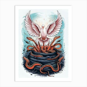 Dove Of Doom Art Print