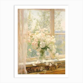 Flowers In The Window Art Print