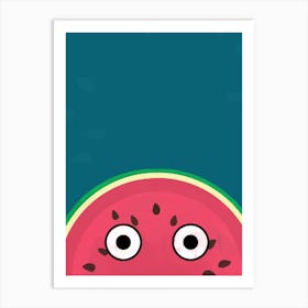 Funky Melon Art Print
