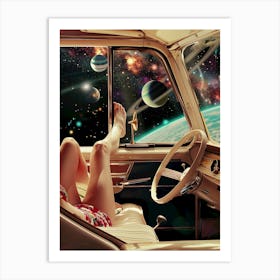 Space Girl 1 Art Print