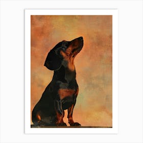 Dachshund.Generated AI. Art Print 5 Affiche