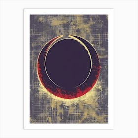 Abstract Circle Background Art Print