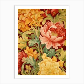 Floral Wallpaper 142 Art Print