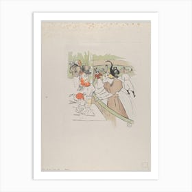 Skating, From Le Rire, No, Henri de Toulouse-Lautrec Art Print