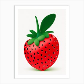 Strawberry Cartoon, Kids, Fauvism Matisse Art Print