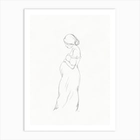 Maternity Sketch 1 Art Print