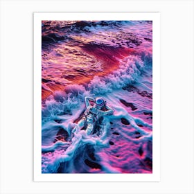 Vaporwave Astronaut 2 1 Art Print