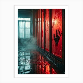 Bloody Hallway Art Print