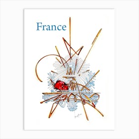 France, Vintage Travel Poster Art Print