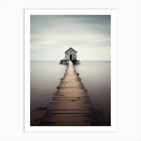 Pier In The Middle Of The Ocean Art Print