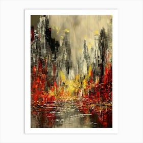 Abstract Cityscape 15 Art Print