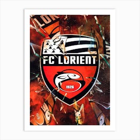 Fc Lorient Bretagne Art Print