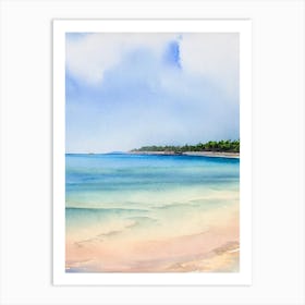 Pasir Panjang Beach 2, Redang Island, Malaysia Watercolour Art Print