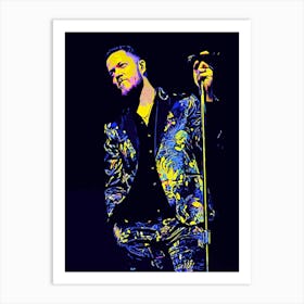 Dan Reynolds Imagine Dragons 4 Art Print