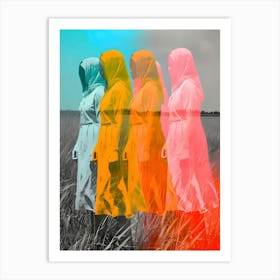 Muslim Woman In Field Art Print