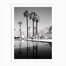 Palm Springs, Black And White Analogue Photograph 4 Art Print