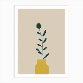 Mustard Herb Simplicity Art Print