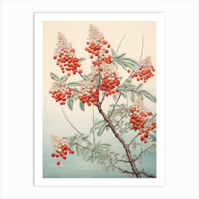 Hagi Bush Clover 3 Vintage Japanese Botanical Art Print