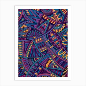 Abstract Seamless Pattern Art Print