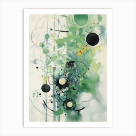 Green Abstractions 1 Art Print