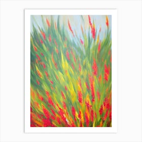 Flaming Katy Impressionist Painting Art Print