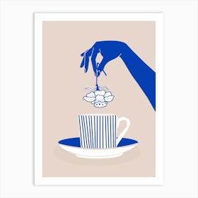 Cup Of Daffodil Tea Art Print