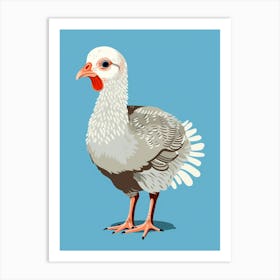 Baby Animal Illustration  Turkey Art Print