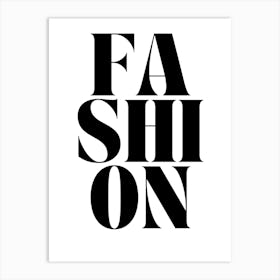 Fashion Typography Wall Art Print