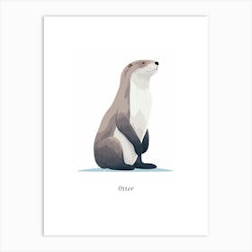 Otter Kids Animal Poster Art Print