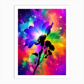 Flower In Space 8 Art Print