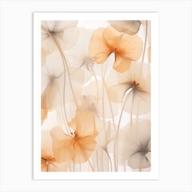 Boho Dried Flowers Nasturtium 4 Art Print