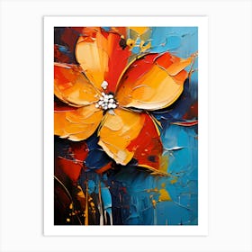 Abstract Flower Painting 6 Art Print