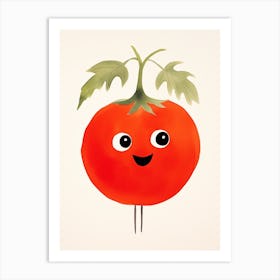 Friendly Kids Tomato 1 Art Print