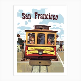 San Francisco, Tramway, California Art Print