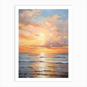 Sunset Over The Ocean 16 Art Print