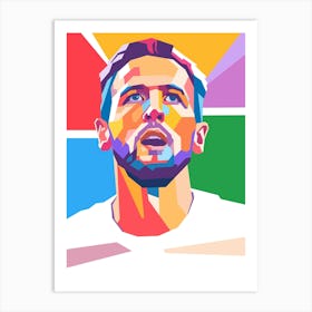 Harry Kane wpap art style Art Print