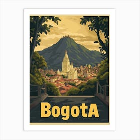 Aihrgdesign A Vintage Travel Poster Of Bogota Art Print