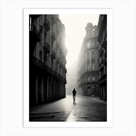 Bilbao, Spain, Black And White Analogue Photography 1 Art Print