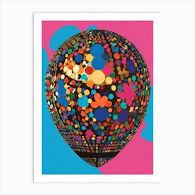 Balloon With Polka Dots Art Print