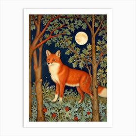 William Morris Fox In The Woods Art Print