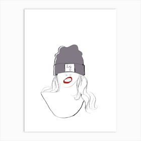 Hej Cap Art Print