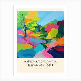 Abstract Park Collection Poster Ibirapuera Park Bogota Colombia 1 Art Print